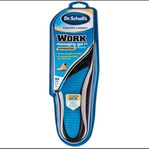 Dr. Scholl's Work Massaging Gel Advanced Insoles Inserts Sizes 8-14 (3 Pack)